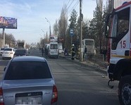 Маршрутка насмерть сбила пешехода в Дзержинском районе