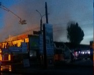 В Волгограде горел рынок на Тулака