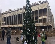 В Припяти нарядили новогоднюю елку 
